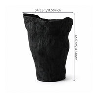 Vase with Wavy edge Sculptural Ceramic Vase Rustic Vessel for Florists