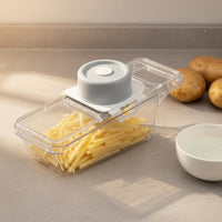 Multi-Functional Multifunctional Vegetable Cutter Interchangeable Multifunctional Vegetable Chopper Safety Mandoline Cutter Grater Easy to Clean for Home Cooks, Meal Prep