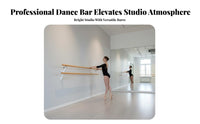 Wall Mounted Dance Barre Professional Tier Wall Mounted Dance Barre Heavy Duty Adjustable Dance Bar for Dancers, Beginners