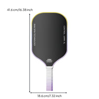 Control Pickleball Paddle with Raw Rotation Technology Long Handle Pickleball Paddle with 16mm Core Slim Grip Racket Textured for Beginners, Tournaments, Practice