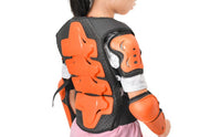 Chest Vest with Elbow and Knee Guards Impact-Resistant Guarding Guard Shock-Absorbing Guarding Riding Gear Set for Kids, Biking, Skateboarding