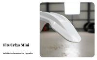 CRF50 Front Mud Guard Spray Protection Dirt Bike Front Mudguard All-Terrain Motorcycle Mudguard Precise Fit Mini Bike Plastic