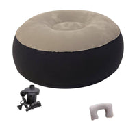 Foldable Inflatable Chaise Lounge multi-functional Use Scontour Recliner Portable Air Sofa Quick Inflation for Adults, Homeowners, Students, Bedroom, Balcony, Indoor, Living Room