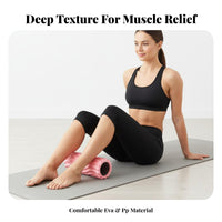 Water Wave Design Foam Roller Myofascial Release Stretching Column Sports Recovery for Beginners, Athletes, Post-Workout, Gym, Home