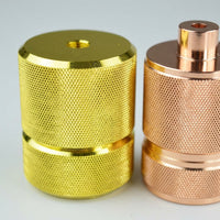 Table Lamp and Ceiling Light E27 Bulb Base, Aluminum Alloy E27 Lamp Holder for DIY Lighting, Vintage Brass Finish Bulb Holder, 50x58mm Size