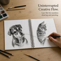 A4 Thickened Kraft Sketchbook with Handle for Art Students and Kids