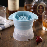 Soft Drinks Round Ice Maker for Your Home Bar, Food Grade Silicone Ball Maker for Party Supplies, Easy to Use Slow Melting Ice Sphere, 1 Pack