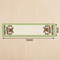 Easter Bunny Table Runner, Easter Table Runner Festive Atmosphere Hare Motif Table Runner Farmhouse Design Home Decor for Homeowners, Family Dinners, Special Events, Living Room