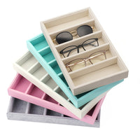 Sunglasses Display Box with Velvet Tray for 5 Pairs