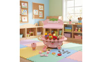 Wooden Toy Ice Cream Cart Pastel Ice Cream Cart Toy Imaginative Interactive for Children, Toddlers, Children, Playroom