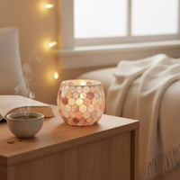 Mosaic Glass Candle Holder Table Centerpiece Mosaic Candle Holder Romantic Home Decor Decoration for DIY Enthusiasts, Spa