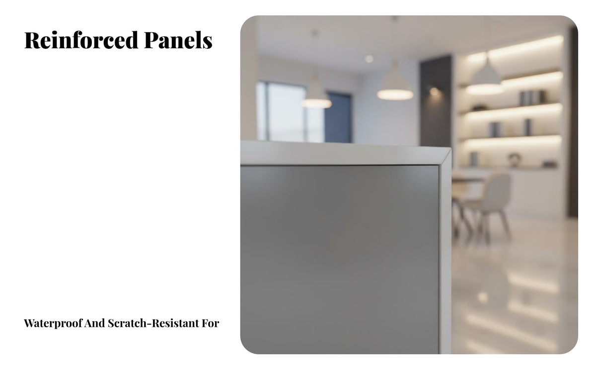 Simple Cashier Counter Versatile Company Front Counter Spacious Countertop Modern Reception Desk for Cashiers, Shopkeepers, Boutique, Cafe, Restaurant