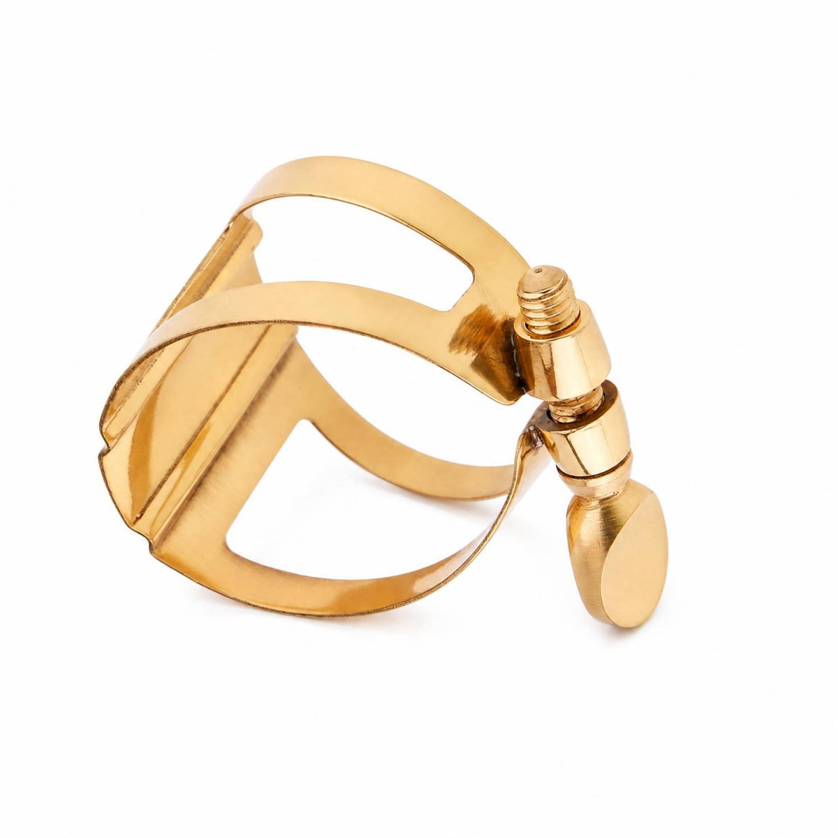 Banded Brass Saxophone Ligature Tightening Screw Gold Saxophone Mouthpiece Clamp