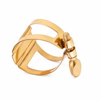 Banded Brass Saxophone Ligature Tightening Screw Gold Saxophone Mouthpiece Clamp