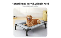 Raised Pet Bed Four-Season Use Raised Pet Cot Washable Cooling Mesh Dog Bed for Small Dogs, Cats, Summer, Patio, Camping