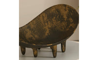 C-Shaped Fruit Bowl Vintage Bowl with Legs Decorative Tabletop Ornament for Collectors, Dining Table, Living Room