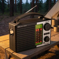 Telescopic Antenna World Band Receiver Carry Handle Portable Radio Tuning Knob Portable Band Radio Speaker Grille