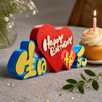 3D "Happy Birthday" Tabletop Ornament for Parties and Gifts