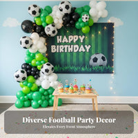 Global Soccer Tournament Inspired Soccer Theme Balloon Set Easy to Assemble Football Theme Balloon Set Versatile Decor for Children, Adults
