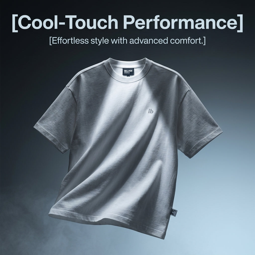 Cooling Short Sleeve T-Shirt for Protection Crew Neck Sports Shirt, Breathable Loose Fit for Outdoor Activities
