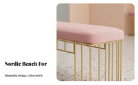 Nordic Design Entryway Shoe Bench Simple Design Shoe Rack Bench Multi-Purpose Long Stool Sturdy Construction for Shop Owners, Families, Homeowners