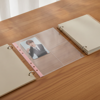 LOVELY A5 6-Hole Photocard Album Pages for K-Pop Photocards and Instant Photos