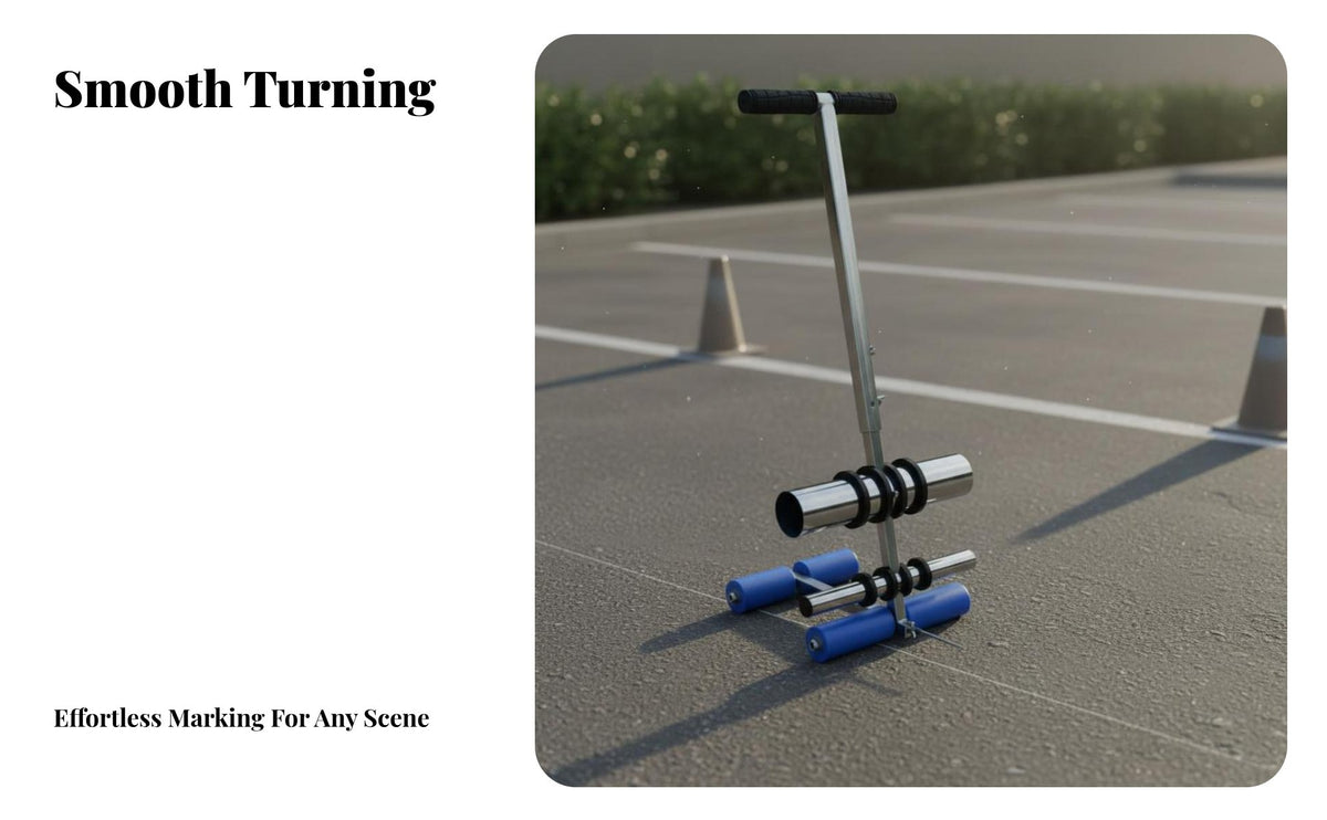 Court Marking Tape Machine Draws Straight Curved & Circle Lines Court Line Tape Machine Field Line Marking Tool for Warehouse