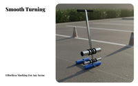 Court Marking Tape Machine Draws Straight Curved & Circle Lines Court Line Tape Machine Field Line Marking Tool for Warehouse