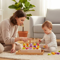 Color and Shape Sorting Activity Learn Through Play Pattern Matching Block Game Wooden Shape Sorter Sanded Edges for Children