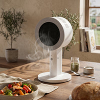 Desktop Smoke Extractor Mesh Intake Indoor Smoke Fan Upright for Barbecue