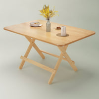 Foldable Folding Table Space-Saving Table with Folding Legs Portable Furniture Compact for Students