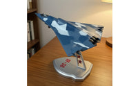 1/100 Scale Aircraft Model with Stand Fixed-Pose Fighter Jet Model with Stand Collectible for Aviation Enthusiasts, Collectors, Display Cabinet