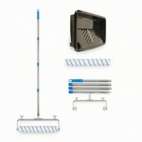 Adjustable Paint Roller Set with Tray and Extension Pole Wide Paint Roller Set with Tray Long-Lasting Tool Reusable for Ceilings