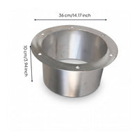 Screw Mount Shiny Stainless Steel Flange Connector Ventilation Flange Connector