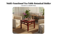 With Storage Shelf Traditional Tea Table Multi-Purpose Home Furnishing Compact Size Household Furniture Easy to Clean for Homeowners, Apartment Dwellers, Interior Decorators, Living Room, Reception Area, Office, Bedroom