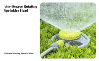 Wide Coverage 360 Degree Rotating Sprinkler Easy to Use Automatic Watering Spray Head Long-Lasting for Gardeners, Farmers, Rooftop, Lawn