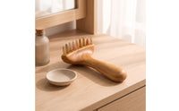 Relaxation Wooden Massage Comb Soothing Scalp Massager with Handle Invigorating Head Scalp Massager Comb Burrunrestricted for Travel
