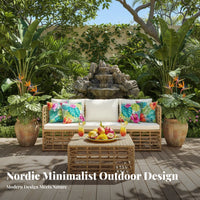 4-Piece Woven Seating Group Waterproof Outdoor Furniture Weather Resistant Patio Furnishing for Garden aficionados, Families, Backyard, Deck, waterside