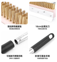 Stainless Steel Pizza Oven Cleaning Brush with Copper Bristles