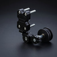 Replacement Motorcycle Chain Adjuster Easy to Adjust Chain Adjuster with Roller Wheel Anodized Hardware Machined for Mechanics