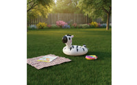 Inflatable Swim Circle with Handles Colorful Zebra Pool Toy for Kids, Young Children, Backyard