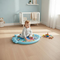 Leak Proof Design Baby Tummy Time Water Mat Easy to Set Up Inflatable Water Play Mat Foldable Infant Toy for Babies, Infants, Toddlers, Indoor