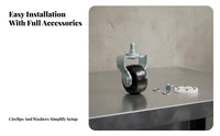 High Load Capacity Hydraulic Lifting Device Replacement Wheel Heavy Duty Hydraulic Lifting Device Wheel Steel Construction for Mechanics