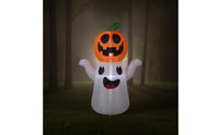 Specters with Pumpkin Head Inflatable Specters with Pumpkin Lighted Decorations for Yard, Lawn