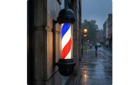Striped Barber Pole Sign Light Easy Installation Barber Shop Sign Light Energy Saving Business Display Waterproof for Hair Salons