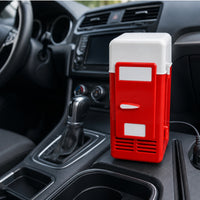 USB Mini Fridge Compact Mini USB Fridge Plug and Play Refrigerator for Office Workers, Students