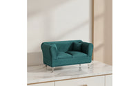 Sofa Jewelry Box Velvet Jewelry Organizer with Metal Legs Decorative for Bedside Table