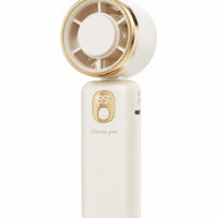 Foldable Fan Lightweight Handheld Fan with Lanyard Battery Powered for Commuters