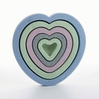 Heart Stepping Stone Stackable Foam Stepping Stone Sturdy for Classroom, Kids