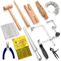 DIY Jewelry Making Kit Multi-Function Craft Tool Set with Band Sizer Handheld Tools Manual for Beginners